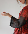 Leopard and flower print tunic 