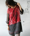Leopard and flower print tunic 