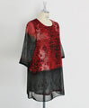 Leopard and flower print tunic 