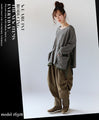 【セール商品返品交換不可】TUCK がツクル 印・象・派すべてを包み込むワイドパンツ『カーキ』