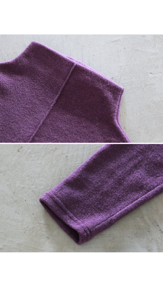 シルエットで高見えニットチュニック。 日常のアップデート!『パープル』