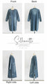 Slits. Loose fit. Enjoy the relaxed and stylish texture of denim.