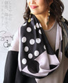 A dot scarf that will brighten your mood.