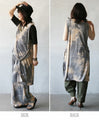 Feminine and mature. A tank top with a design that has a mature dyed look.
