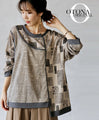 OTONA original. A loveable mismatch. A deformed top in beige
