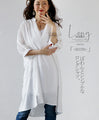 A simple and fluffy long shirt dress