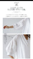 A simple and fluffy long shirt dress