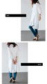 A simple and fluffy long shirt dress