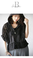 Captivating with lace. Beautiful blouson in black