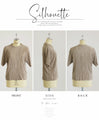 A rough yet elegant pleated top for adults