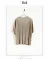 A rough yet elegant pleated top for adults