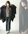 Perfectly functional and stylish, the deformed knit cardigan 