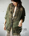 Veil jacket with overlapping lace and tunic