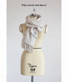 Can be used until early spring! Face-flattering dull color scarf 
