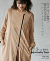 A great vertical effect! The zipper line is effective! Asymmetrical top