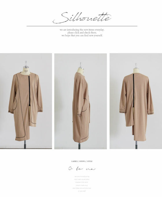 A great vertical effect! The zipper line is effective! Asymmetrical top
