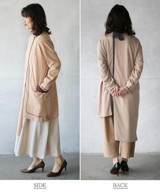 A great vertical effect! The zipper line is effective! Asymmetrical top
