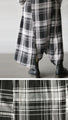 このカタチが大事。 チェックのサルエルパンツ
