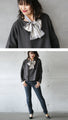 Take your style to the next level with a single scarf: Gray