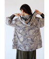 OTONA original. Vintage satin parka in grey for winter