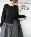 Easy and stylish! Two-tone dress