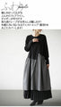 Easy and stylish! Two-tone dress