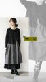 Easy and stylish! Two-tone dress