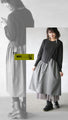 Easy and stylish! Two-tone dress
