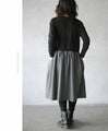 Easy and stylish! Two-tone dress