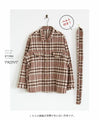 【セール商品返品交換不可】大人色チェック羽織『ベージュ』