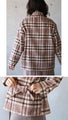 【セール商品返品交換不可】大人色チェック羽織『ベージュ』
