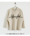 A playful 3D logo. A new hooded dolman top that feels great against your bare skin (beige)