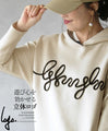 A playful 3D logo. A new hooded dolman top that feels great against your bare skin (beige)