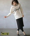 A playful 3D logo. A new hooded dolman top that feels great against your bare skin (beige)