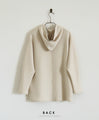 A playful 3D logo. A new hooded dolman top that feels great against your bare skin (beige)