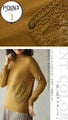 Patchwork accents in mustard color top 