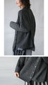 『Charcoal Gray』A change of pace for a simple knit