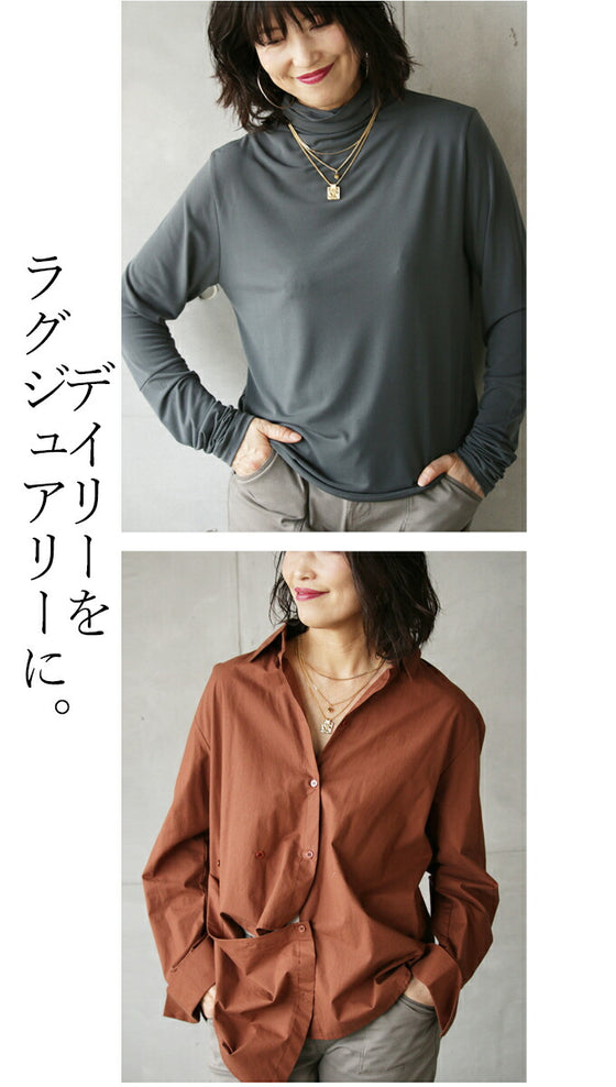 日常を素敵に飾る 三連チェーンネックレス『ゴールド』