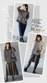 A cute knit made of different materials that you can wear every day in grey