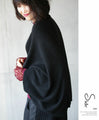 A poncho cardigan that can be worn as a wrap or muffler (Black)