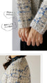 A sparkly shaggy knit that will lift your spirits 