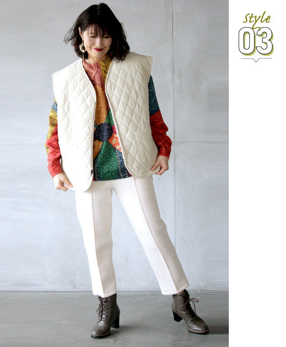 Retro Floral Illusion Knit