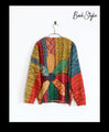 Retro Floral Illusion Knit 