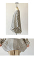 [OTONA original] This will make you stand out. Border irregular top