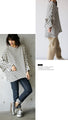[OTONA original] This will make you stand out. Border irregular top