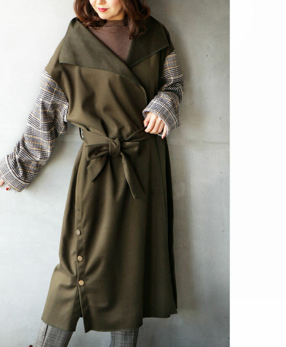 OTONAオリジナル。大人の品格。余裕。千鳥格子。『カーキ』