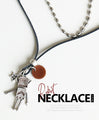 Add some humor to your fashion! Strange robot necklace