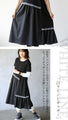 A cute dress with white lines and gathers, 