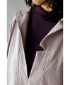 A deep V-neck hoodie that can be layered in spring, autumn, and winter