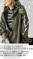 The khaki hoodie is perfect for layering in spring, autumn and winter